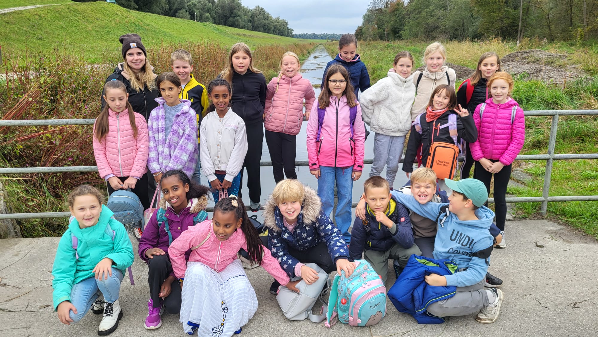 Klassenfoto der Klasse 4d